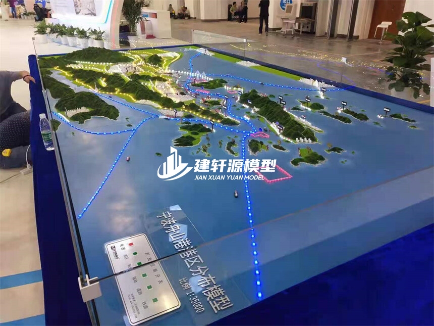 富锦地形地貌模型