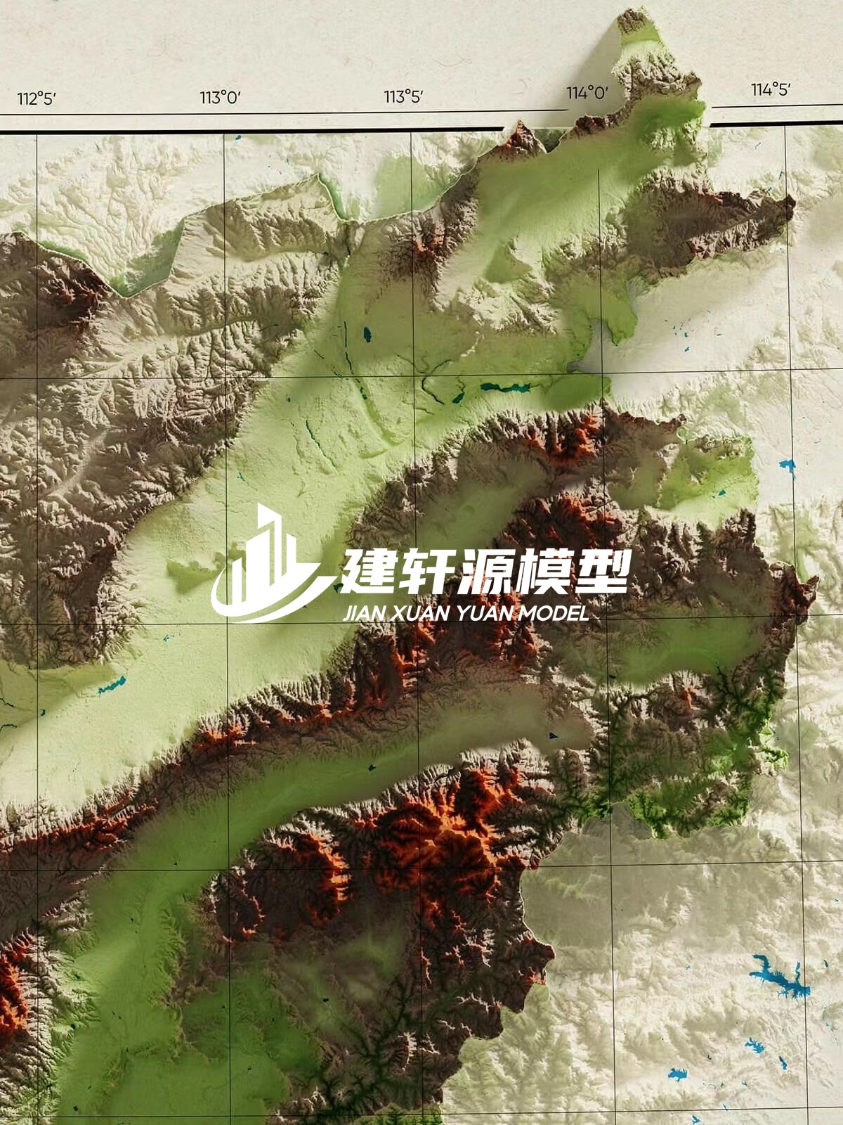 富锦地形模型制作